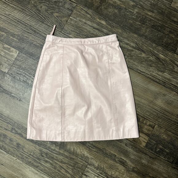 Vintage BERMAN'S 100% Genuine Pink Leather Sheath Skirt Mini Barbie 6 - Picture 1 of 5